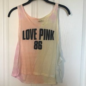 Love Pink Tye Dye Tank Top